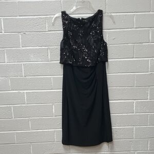 Elegant Black Sequin Dress